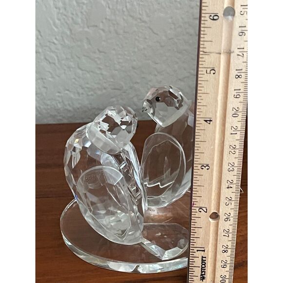 Shannon Crystal Godinger Faceted Love Birds Glass Figurine Sculpture 4" Tall - Picture 12 of 12